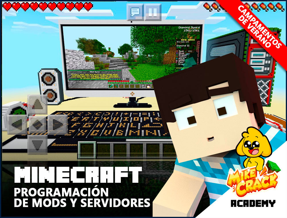 CAMPAMENTO-MIKECRACK-MINECRAFT-MODS-Y-SERVIDORES-2 Campamento Minecraft Programación de Mods y Servidores