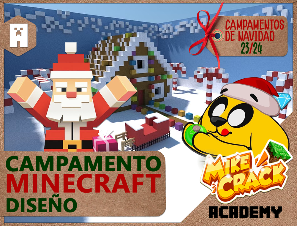 Campamento de Navidad - Minecraft: Diseño - Mikecrack Academy