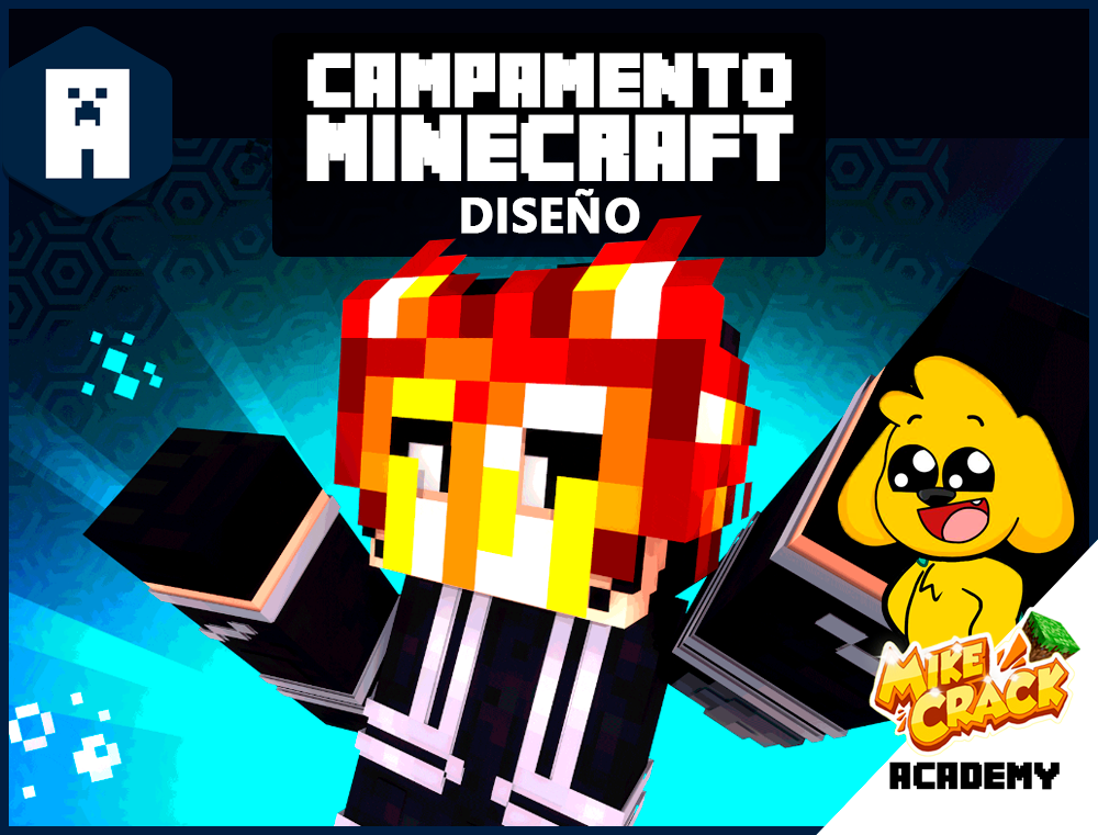 Vacaciones Útiles - Campamento de Minecraft Diseño - Mikecrack Academy