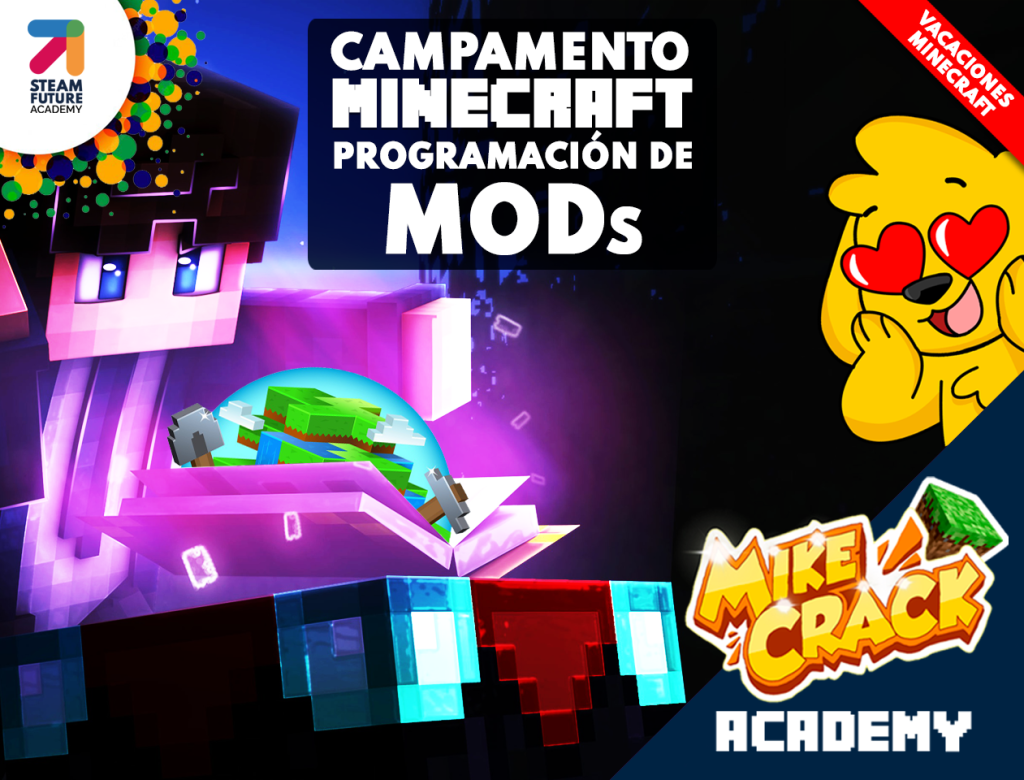 Vacaciones Verano 26 Mikecrack Academy - Campamento de programación de mods con Minecraft
